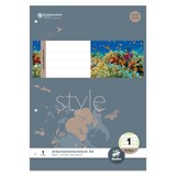 thumbnail of Ursus Basic 040450001 Arbeitsblätterblock LIN1 A4 50 Blatt 80g/qm 5/5/5mm liniert farbig