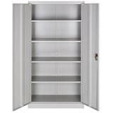 thumbnail of tectake Armarios archivadores con cierre de seguridad y 5 alturas 180x90x40cm - Juego de 2 gris