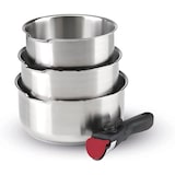 thumbnail of Topfset aus Edelstahl mit abnehmbarem Griff