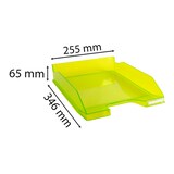 thumbnail of Exacompta - Réf. 113235D - Carton de 6 Corbeilles à courrier COMBO MIDI - 34 x 25 x 6,5 cm - pour format A4 + - vert anis transparent glossy