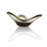thumbnail of Bazar Bizar Kandelaar van glas 16.5x16.5x8 cm rookglas