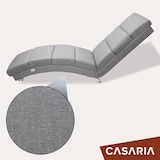thumbnail of Casaria Relaxliege London Leinenoptik Grau