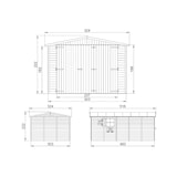 thumbnail of Garaje de madera M101 – 493 x 303 cm – 15 m2