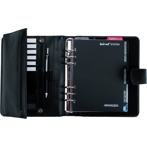 bind Timer T 500-1 DIN A5 ohne Kalender Leder schwarz