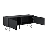 thumbnail of Helloshop26 - Elegante cassettiera pratica cassettiera con 2 ante 47 x 110 x 30 cm nero 03_0006823