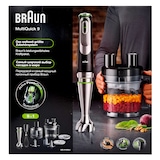 thumbnail of Braun MQ 9195XLI MultiQuick 9 Stabmixer-Set schwarz 1200 Watt