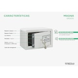 thumbnail of ARREGUI Magna Caja Fuerte con Cerradura de Doble Seguridad | Caja de Seguridad con Codigo + Llave | Caja Fuerte Pequeña para Casa | 20x31x20 cm | 8 L