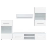 thumbnail of Juego de muebles de salón 5 piezas con iluminación LED blanco