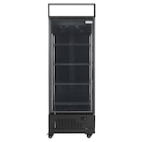 thumbnail of TOPLINE Getränkekühlschrank 1 Tür / 570 Liter XL, mit Leuchtaufsatz "schwarz", 750 x 742 mm