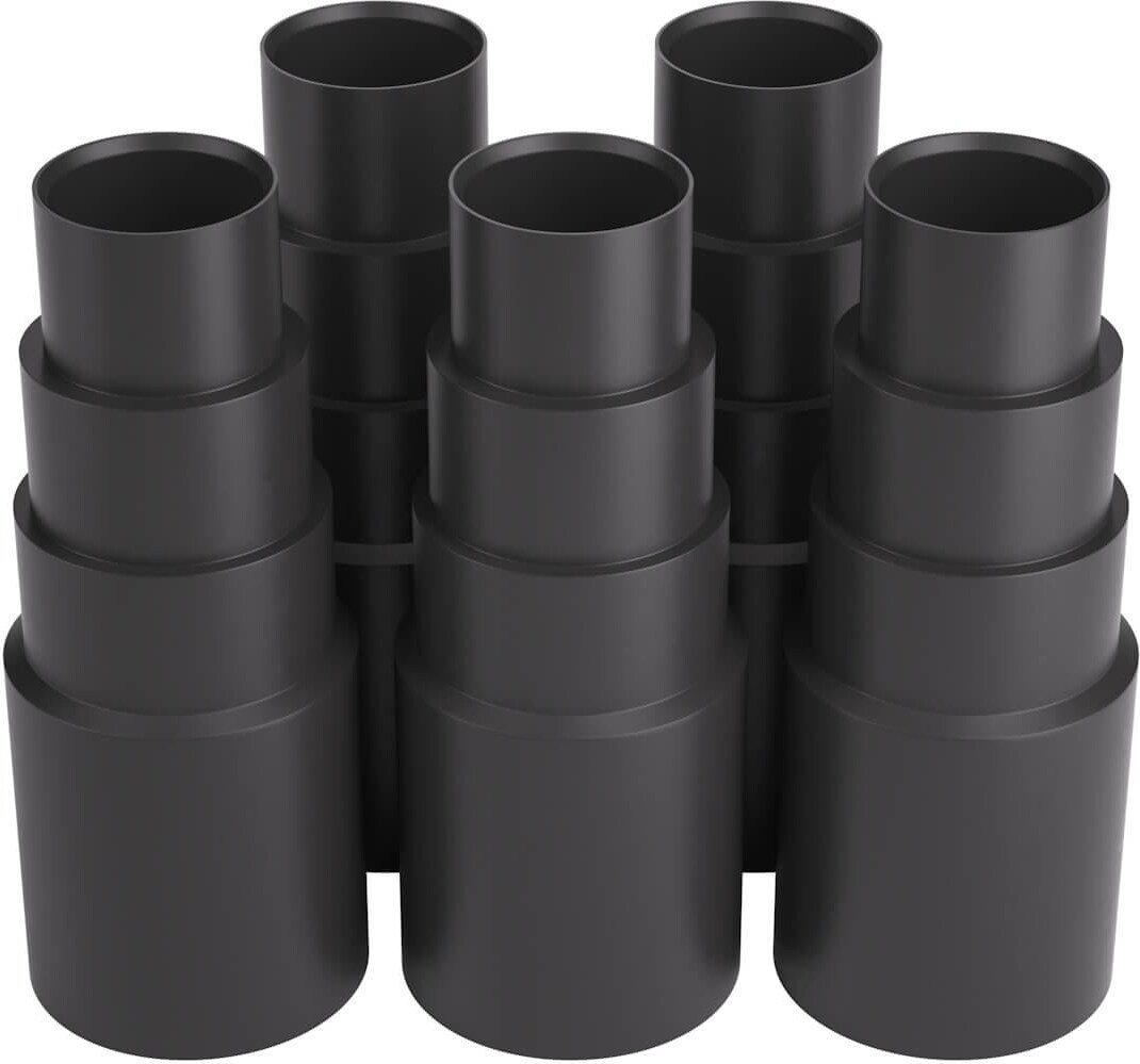 BAUHELD Staubsaugeradapter Schwarz 5 Stück