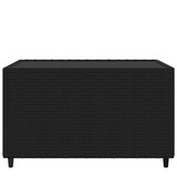 thumbnail of Mesa de centro jardín cuadrada ratán sintético negro 50x50x30cm