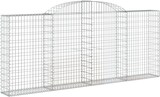 thumbnail of vidaXL Gabionen mit Hochbogen 17 Stk 300x30x120/140cm Verzinktes Eisen