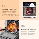 thumbnail of AeroVital Cube Chef Heißluftfritteuse  1700 W 14 Liter 16 Programme Ober- und Unterhitze Silber-Metallic