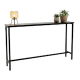 thumbnail of IvoQ Smalle Sidetable Industrieel - Wandtafel - Zwart Metaal & Hout - 120x20x65 cm