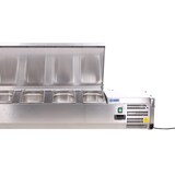 thumbnail of KBS koelopbouw met scharnierend CNS deksel 1500x395x280 mm stekkerklaar GN 1/3