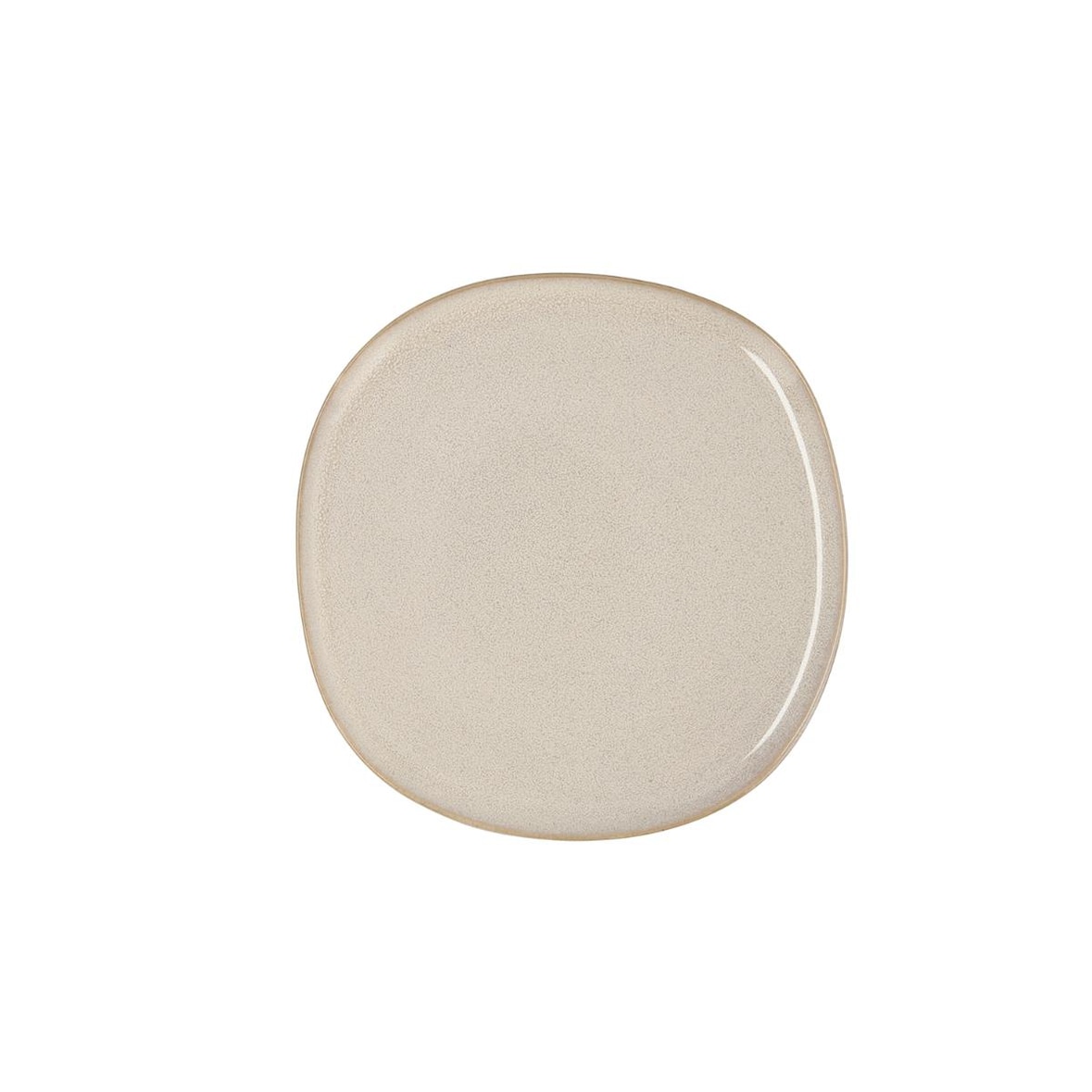 Bidasoa Ikonic Plato Llano Gres 20,2X19,7Cm Blanco