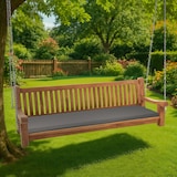 thumbnail of Schaukelbank MUVER - Holz Dunkelgrau 200x70x62 cm | Hängebank Gartenschaukel Zum Aufhängen Veranda-Schaukel