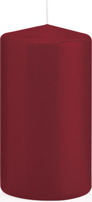 Stumpenkerzen Bordeaux 130 x Ø 68 mm, 12 Stück