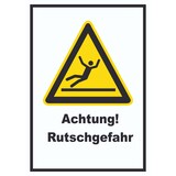 thumbnail of Achtung Rutschgefahr A1 Rückseite selbstklebend Schild