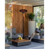 thumbnail of Riscaldatore da terrazza Sunred Elektra Quartz - Alluminio - Rame - Lunghezza 52 cm - Altezza 180–214 cm - da pavimento - nero - 2000 Watt
