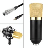 thumbnail of Microphone De Studio Professionnel Avec Support Antichoc Et Port Écouteurs 3.5mm Noir YONIS