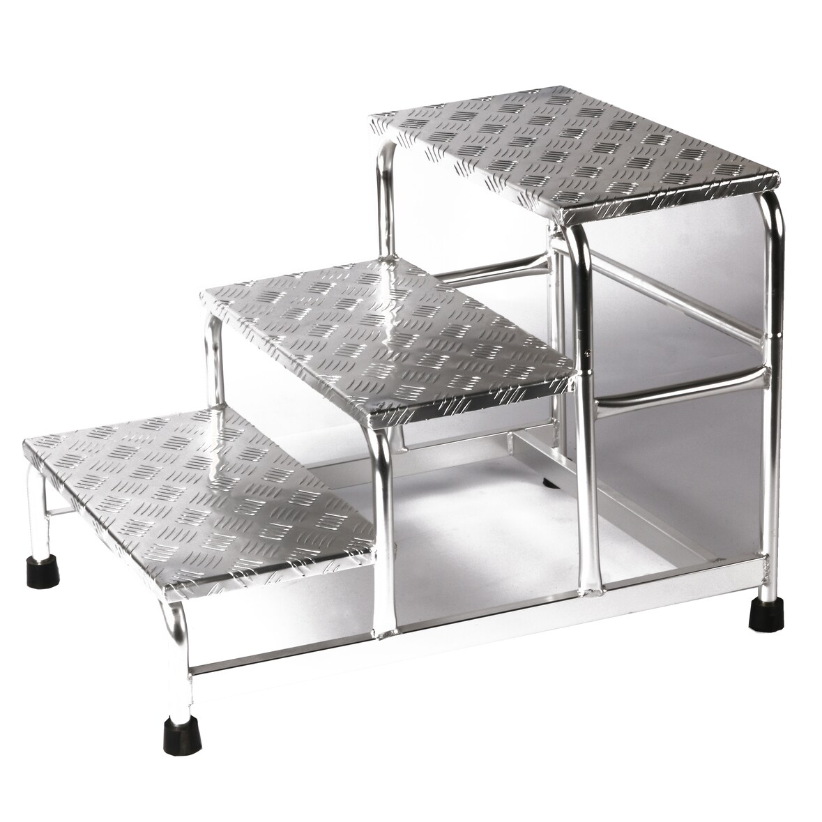 Alu-Montagetritt 3-stufig, HxBxT: 58x61x89cm, Marke: Szagato (Podestleiter, Arbeitspodest, Stufentritt, Tritt)