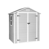 thumbnail of Wasabi - Cobertizo de Jardín en Resina Aqua 2.6 con ventana - Incluye el suelo - Gran puerta doble - Gris Blanco