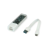 thumbnail of ROLINE Mobile USB 3.2 Gen 1 Hub, 4 porte, cavo di collegamento tipo A+C