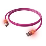 thumbnail of EasyLan DualBoot LED Patchkabel RJ45 S/FTP Cat.6A (Class EA), mit saCon Stecker, LSOH, violett, 1,5 m