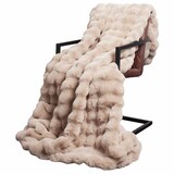 thumbnail of vidaXL Kunstfell Kaninchenfell Decke Olite 4 pcs Beige 130 x 150 cm