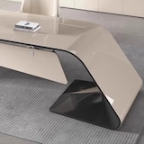 thumbnail of Moderner Schreibtisch 180 cm mit Sideboard – Design Bürotisch Executive Desk Weiß Schwarz