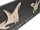 thumbnail of Raumzutaten Wandbild Holz "Ocean World" 80x20cm Meeresbewohner ORCAS