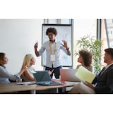 thumbnail of Bi-Office Pizarra Magnética con Caballete Trípode Essence, marco de Aluminio negro y de madera, Pizarra Euro - 70 x 100 cm, para rotafolios