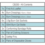 thumbnail of Aeroburn brandwonden set medium  | O.a. 1x fles brandwonden gel & 1x kledingschaar