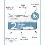 thumbnail of Toilettenpapier, 2-lagig, 64 Rollen x 250 Blatt, 100% Zellstoff, superweiches Klopapier, Großpackung für Gewerbe, Verpackung aus 60% PCR-Anteil