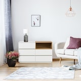 thumbnail of Sideboard MELMO S 120x40x76 cm 5 Schubladen weiß/eiche hjh LIVING