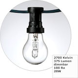 thumbnail of Illu- Party Garten Außenlichterkette 10m grün 30 Halogenlampen dimmbar