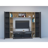 thumbnail of Mueble de Pared Moderno para Salón 270X35X210cm Antracita Mate-Arce Wotan - CHRONOS