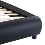 thumbnail of vidaXL Bettgestell mit LED Schwarz Kunstleder 90x200 cm