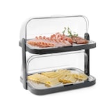 thumbnail of Espositore Hendi Rolltop a 2 livelli trasparente per buffet refrigerato