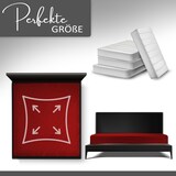 thumbnail of Spannbettlaken Boxspringbett 100% Baumwolle 180-200x220 cm Rot