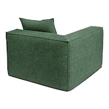 thumbnail of Sofá em L HWC-O54, sofá lounge com otomano, modular extensível direita/esquerda, tecido/têxtil 63x270x190cm ~ verde