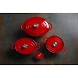 thumbnail of HENDI Emaillierter Gusseisentopf, 3,7L, Rot, 317x240x(H)105mm