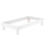thumbnail of Waschweißes Doppelbett Einzelbett in Überlänge Buche wählbare Bettbreite V-60.87W-220