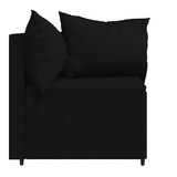 thumbnail of vidaXL Tuinhoekbanken met kussens 2 st poly rattan zwart