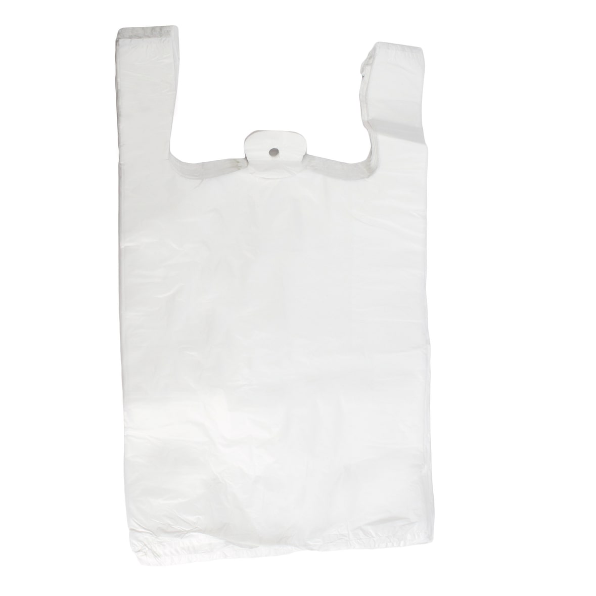 DayBays 100 Stk. Hemdchentragetaschen Extra Stark 25+12x45 cm MDPE weiss geblockt, reissfest