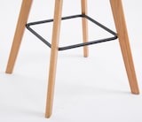 thumbnail of 2er Set Barhocker GIKAR - Stoff Dunkelgrau 48x56x112 cm | Barstuhl Mit Lehne Tresenhocker Tresenstuhl Kneipenhocker Kneipenstuhl