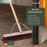 thumbnail of Stabiler Profi Straßenbesen 60cm Breit mit Metall-Stielstabilisator Verstärkung mit Holzstiel 140cm Lang Stiel Arenga-Mix Besen Kehrbesen