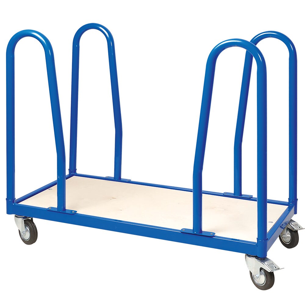 Rungenwagen m. 4 Bügeln, LxBxH 1000x500x870 mm, Trg 250 kg, 4 Lenkrollen, 2 Bremsen