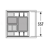 thumbnail of Hailo Abfallsammler 3620631 Separato-K 600 Einsatz 2x 8,5 + 18 Liter Hellgrau